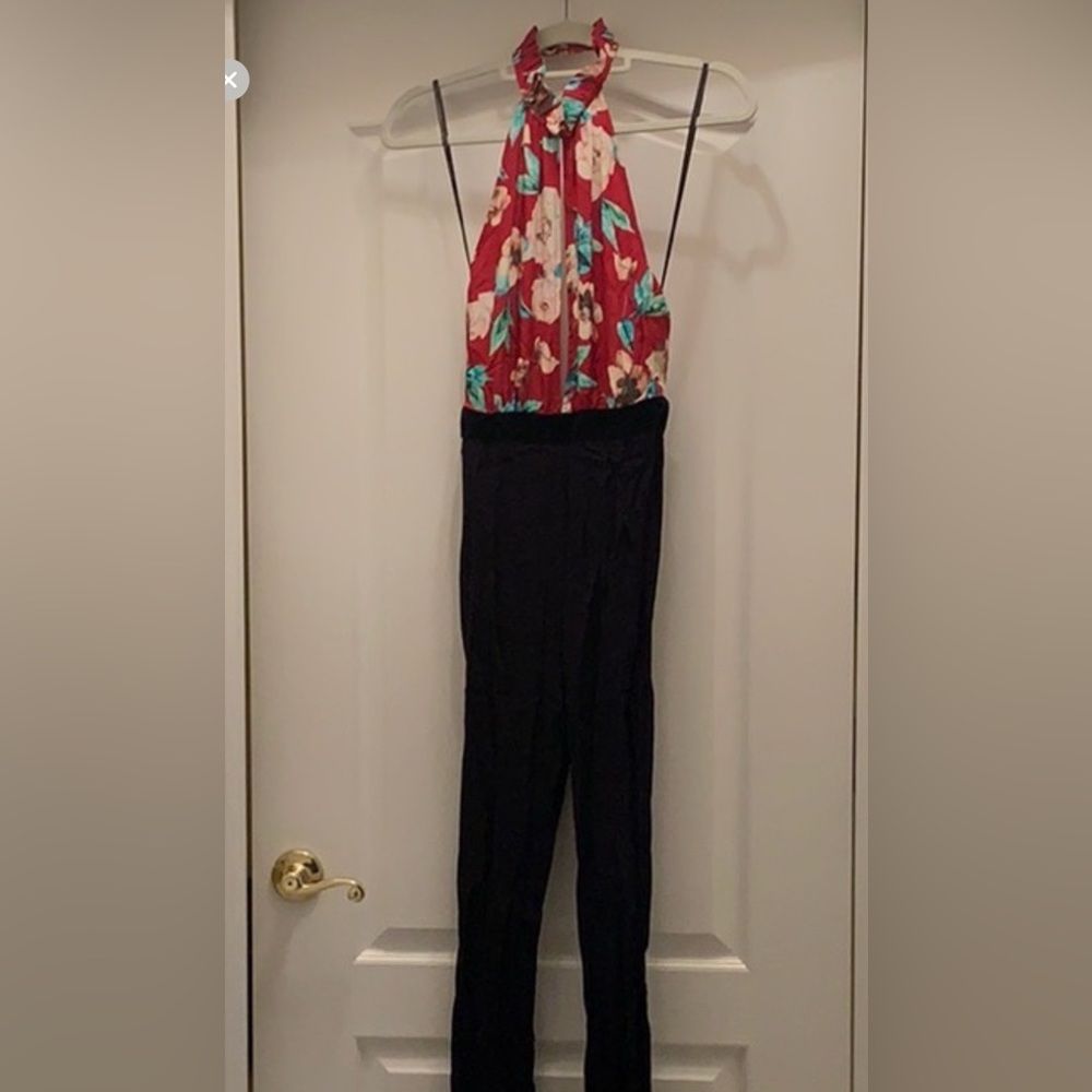 Stone Cold Fox Floral Jumpsuit with Black Pants